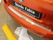 Skoda Fabia 2000–2007 Nataniko RVS achterbumper beschermlijst foto 1