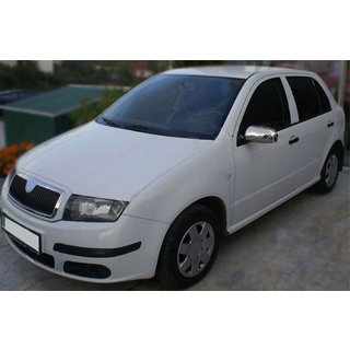 Chromen spiegelkappen 2006↗ (2 stuks, RVS) Skoda Fabia 2000–2007 foto 4