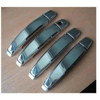 Chroom deurgreep covers (set van 4) foto 4