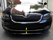 Skoda Octavia III A7 2013–2019 RVS beschermstrip voorbumper 13-17 Carmos - Turks staal foto 2
