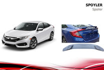 Honda Civic Sedan X 2016–2021 Spoiler Niken V2 (spuitklaar) foto 3