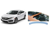 Honda Civic Sedan X 2016–2021 Achterruitspoiler Niken V4 (spuitklaar) foto 2