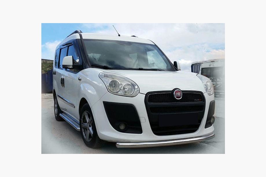 Fiat Doblo II 2010–2022 Frontbescherming ST008 (RVS) 2015↗, 60 mm Image
