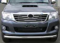 Toyota Hilux 2006–2015 Frontbescherming ST008 (RVS) foto 1