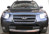 Hyundai Santa Fe 2 2006–2012 Voorbeschermbeugel ST008-Oval (RVS) foto 1