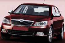 Skoda Octavia II A5 2010–2013 Chroom spiegelkappen (2 st., RVS) foto 1