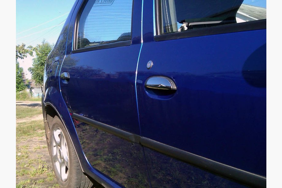 Renault Logan I 2005–2008 RVS chromen deurgreep afdekkappen (4 stuks) Carmos - Turks staal Image