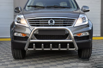 SsangYong Rexton I 2001–2017 Bullbar WT003 (RVS) foto 1