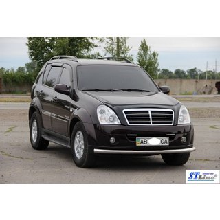 Voorbumperbescherming ST008 (RVS) SsangYong Rexton I 2001–2017 foto 2