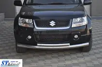 Suzuki Grand Vitara 2005–2017 Voorste dubbele bullbar 60/42 mm (RVS) foto 5