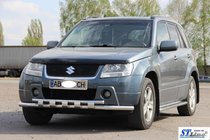 Suzuki Grand Vitara 2005–2017 Voorste bullbar ST015 (RVS) foto 2