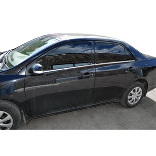 Buiten raamomlijsting set (4-delig, RVS) Toyota Corolla 2007–2013 foto 1