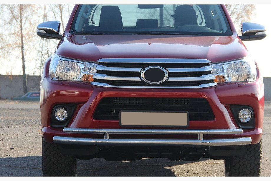 Toyota Hilux 2015– Frontbescherming ST018 (RVS) Foto 6