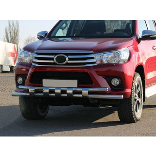 Voorbeschermbeugel ST015 (RVS) Toyota Hilux 2015– foto 1