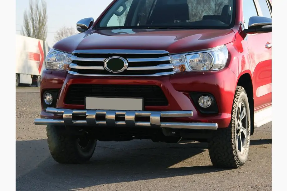 Toyota Hilux 2015– Voorbeschermbeugel ST015 (RVS) Image