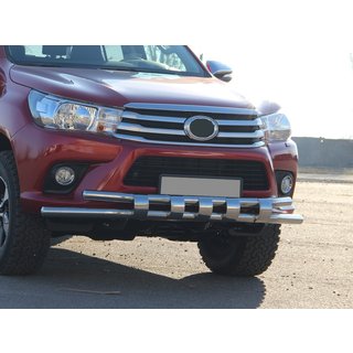 Voorbeschermbeugel ST015 (RVS) Toyota Hilux 2015– foto 2