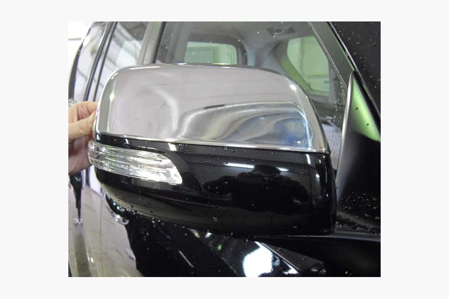 Toyota Land Cruiser Prado 150 2009–2023 RVS spiegelkappen (2 stuks) OmsaLine - Italiaans roestvrij staal Foto 2