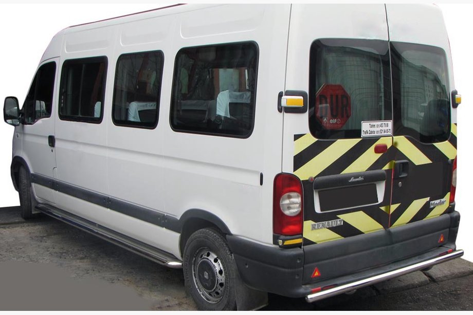 Renault Master 1998–2010 Achterbeschermbeugel AK002 (RVS) Image