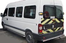 Renault Master 1998–2010 Achterbeschermbeugel AK002 (RVS) foto 1