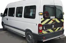 Nissan Interstar 2002–2010 Achterbeschermbeugel AK002 (RVS) foto 1
