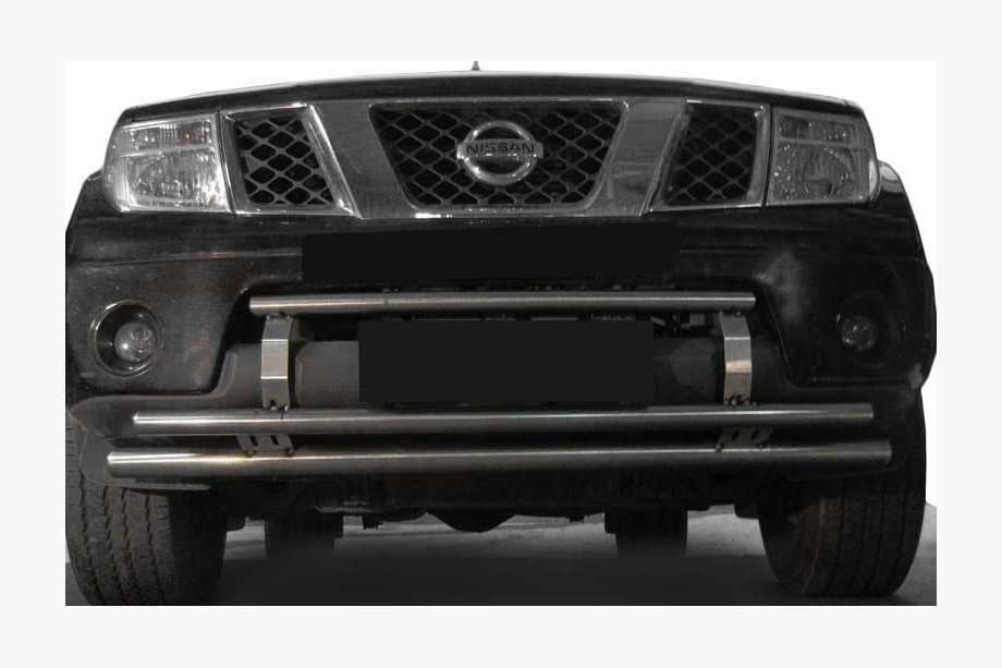 Nissan Navara 2006–2015 Voorbeschermbeugel ST0014-3 (RVS) Image