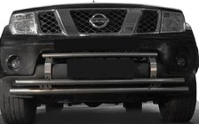 Nissan Navara 2006–2015 Voorbeschermbeugel ST0014-3 (RVS) foto 1