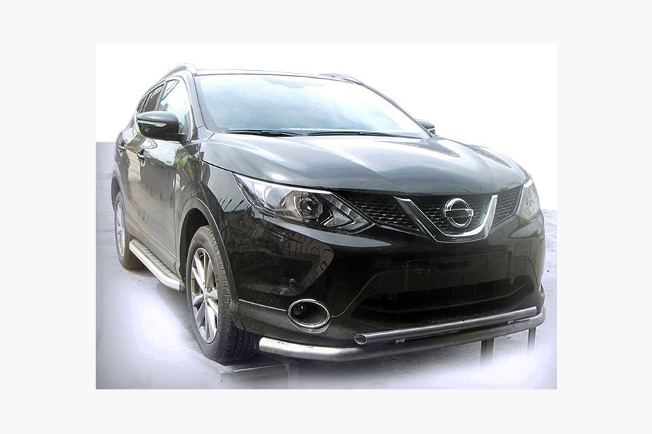 Nissan Qashqai 2014–2021 Voorbeschermbeugel ST014 (RVS) Image