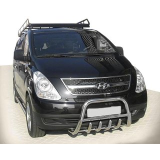 Bullbar WT003-2 (RVS) Hyundai H300, H1, Starex 2008–2020 foto 1