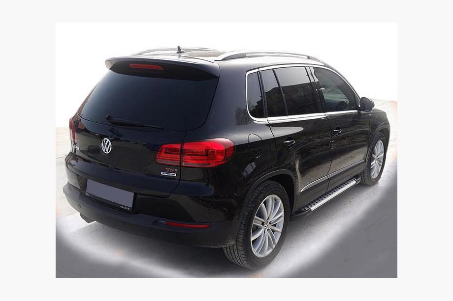 Volkswagen Tiguan 2007–2016 Side steps Allmond Grey (set van 2, aluminium) Image