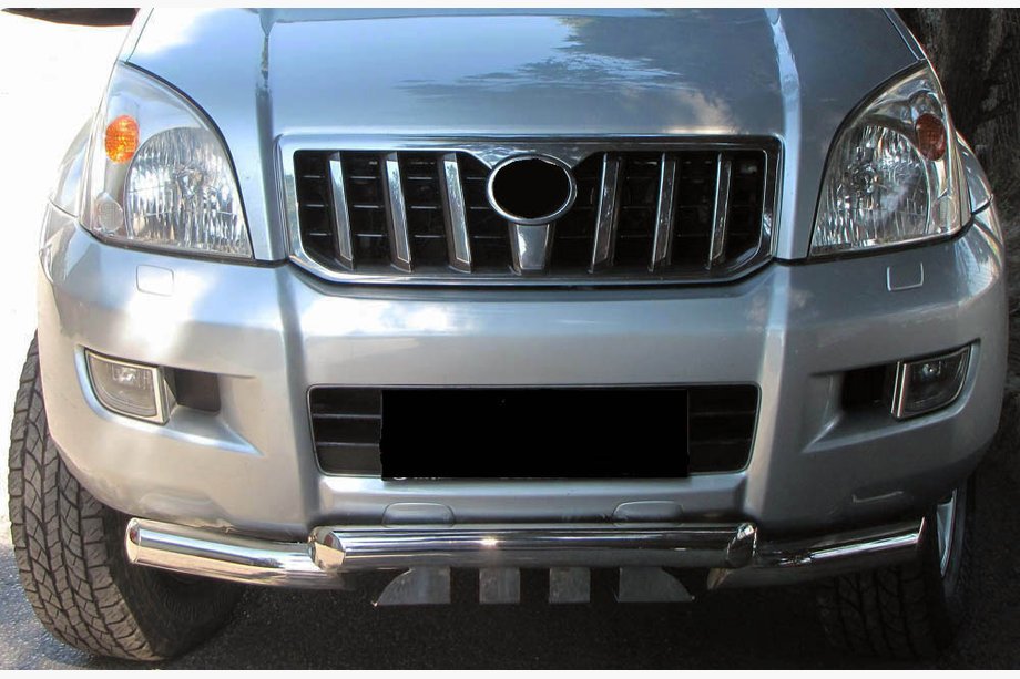 Toyota Land Cruiser Prado 120 2002–2009 Voorste beschermbeugel ST012 (RVS) Image