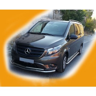 Voorbeschermbeugel ST014 (RVS) Mercedes Vito/V-klasse W447 2014– foto 3