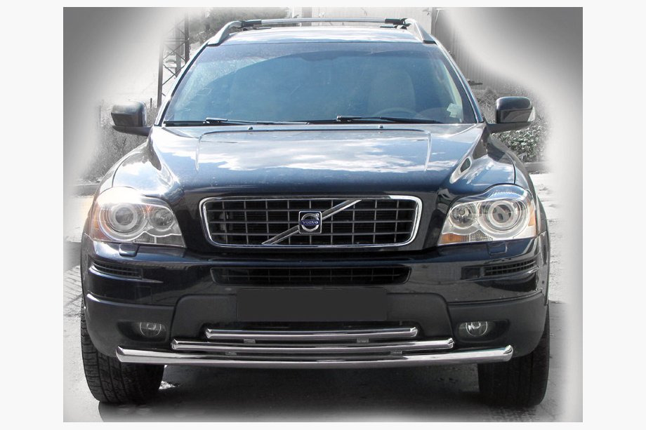 Volvo XC90 2002–2014 Voorbescherming ST014-2 (RVS) Image