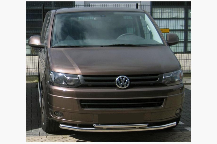 Volkswagen T5 2010–2015 Dubbele bullbar voorzijde 60/48 mm (RVS) Image
