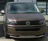 Volkswagen T5 2010–2015 Dubbele bullbar voorzijde 60/48 mm (RVS) foto 1