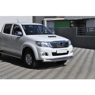 Frontbescherming ST017 (RVS) Toyota Hilux 2006–2015 foto 4