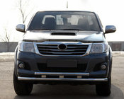 Toyota Hilux 2006–2015 Voorbeschermbeugel ST014 (RVS) foto 1