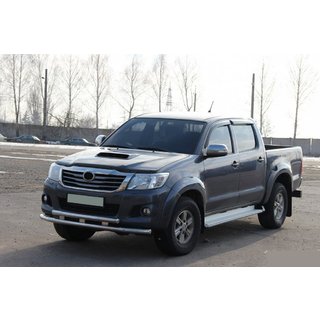 Voorbeschermbeugel ST014 (RVS) Toyota Hilux 2006–2015 foto 2