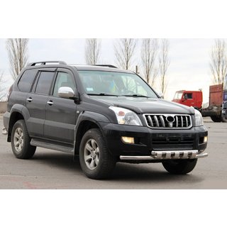 Voorste bullbar ST015 (RVS) Toyota Land Cruiser Prado 120 2002–2009 foto 4