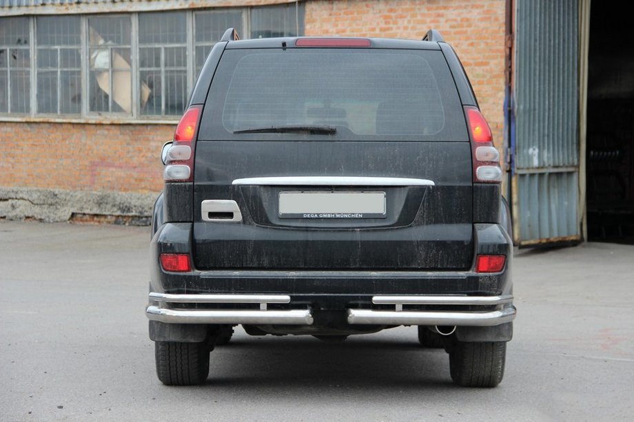 Toyota Land Cruiser Prado 120 2002–2009 Achterste dubbele hoekstukken AK003-1 (2 st., RVS) Foto 5