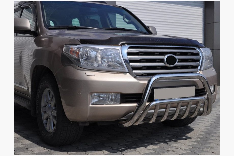 Toyota Land Cruiser 200 2007–2021 Voorste bullbar WT002 (RVS) Image