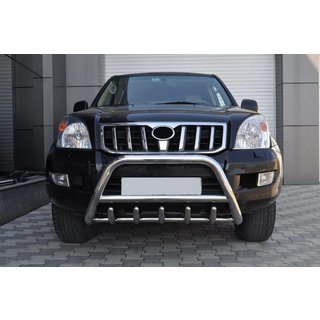 Lage bullbar WT003 (RVS) Toyota Land Cruiser Prado 120 2002–2009 foto 4