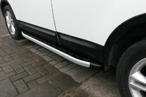 Nissan Qashqai 2010–2014 Fullmond side steps (2 stuks, aluminium) Lange wielbasis foto 5