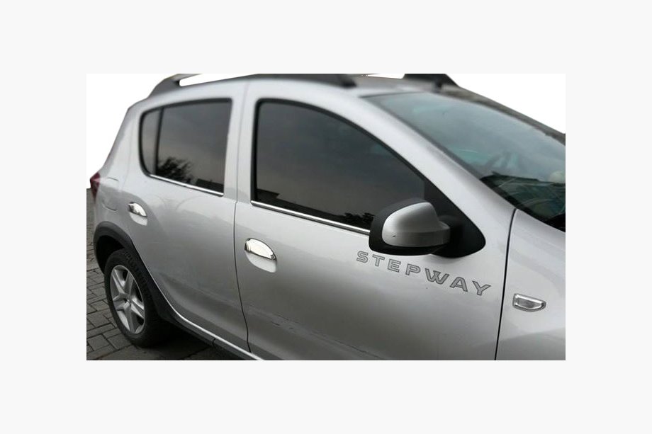 Renault Sandero 2013–2022 RVS deurgreep covers (4 stuks) OmsaLine - Italiaans roestvrij staal Image
