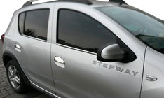 Dacia Sandero 2013–2020 RVS deurgreep covers (4 stuks) foto 2