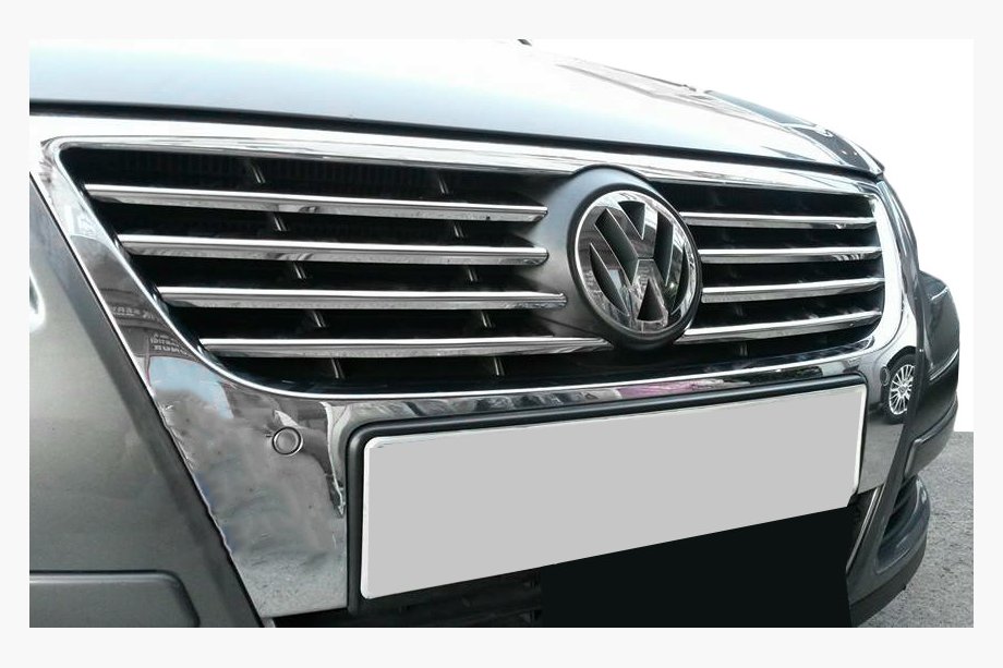 Volkswagen Passat B6 2006–2012 Grille sierlijsten (8-delig, RVS) Image