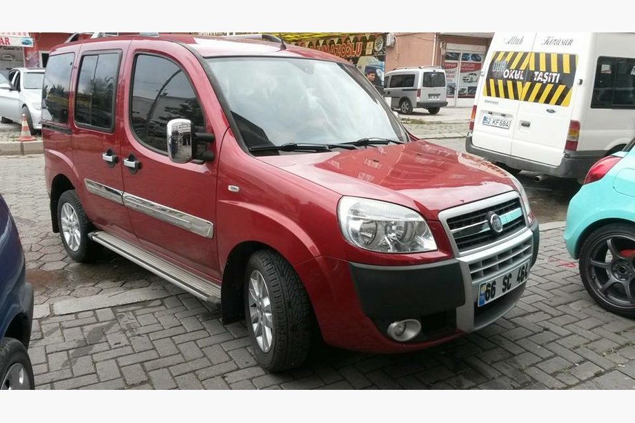 Fiat Doblo I 2005–2010 Deur sierlijst (brede uitvoering, 4 stuks, RVS) Foto 4