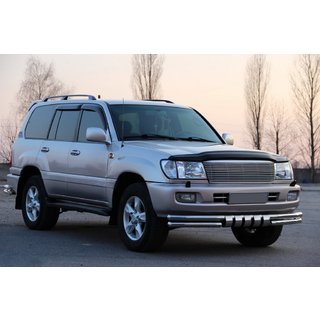 Voorste bullbar ST015 (RVS) Toyota Land Cruiser 100 1998–2007 foto 3