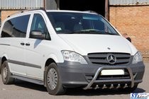 Mercedes Viano 2004–2014 Bullbar WT003/004 (RVS) 60 mm, met opschrift foto 2