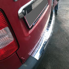 Volkswagen Caddy 2010–2015 Achterbumperbeschermer met grote omgezette rand (Elite, staal) foto 1