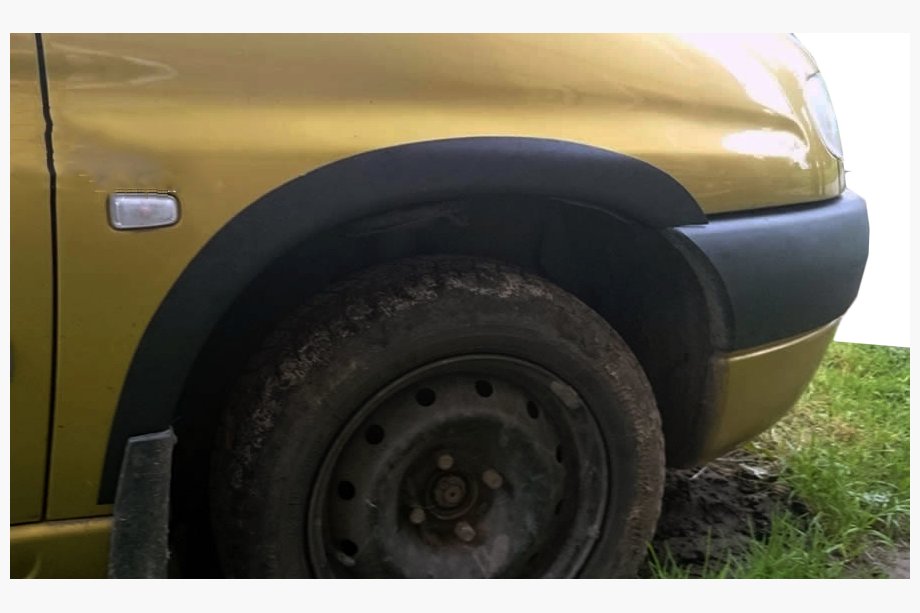 Peugeot Partner 1996–2008 Kunststof wielkastverbreders (4 stuks, zwart) Image